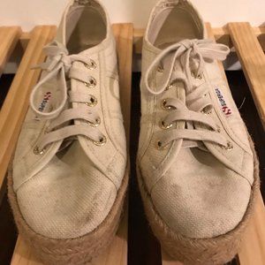 SUPERGA - 2730 COTROPEW SNEAKERS IN WHITE CANVAS Size EU 36